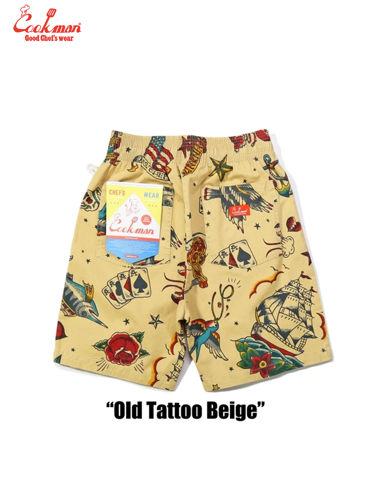 Chef Short Pants - Old Tattoo : Beige