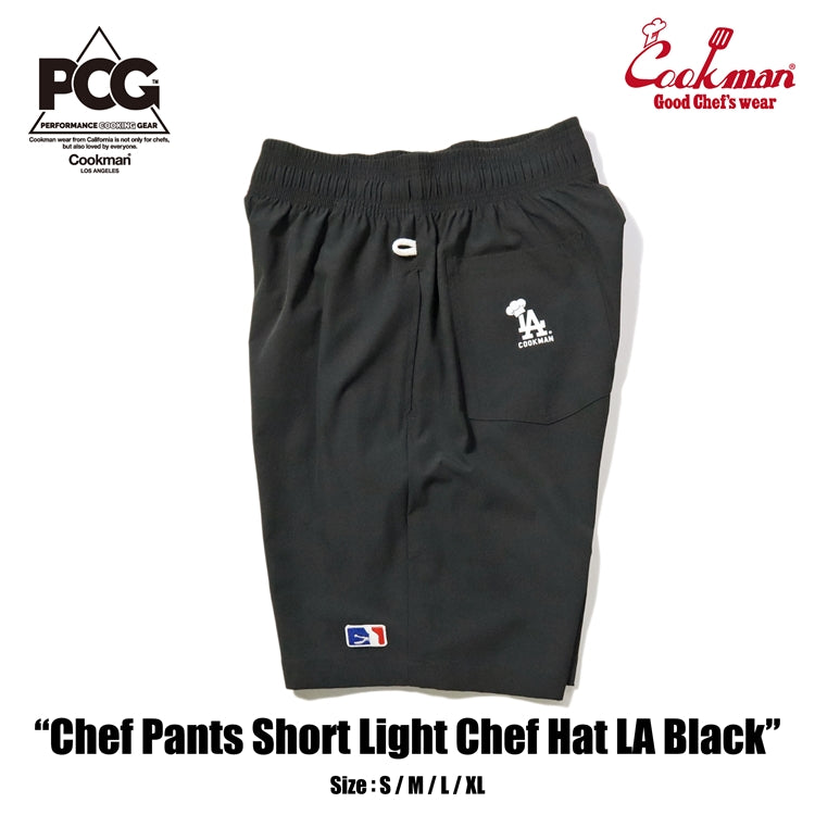 Cookman Chef Short Pants Light - Chef Hat LA : Black