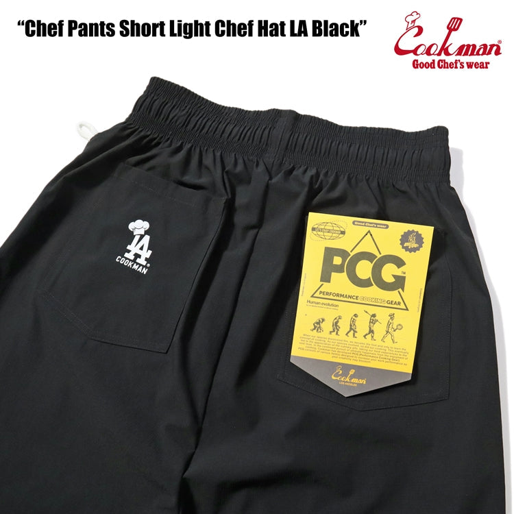 Cookman Chef Short Pants Light - Chef Hat LA : Black