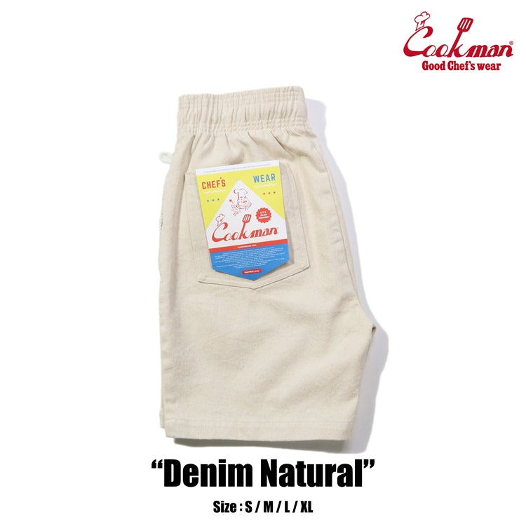 Chef Short Pants - Denim : Natural