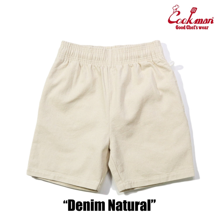 Chef Short Pants - Denim : Natural