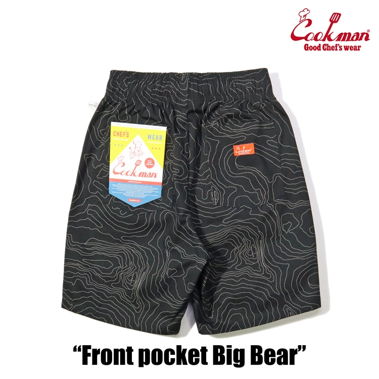 Chef Short Pants Front Pocket - Big Bear : Black