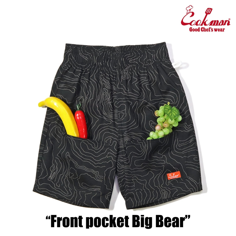 Chef Short Pants Front Pocket - Big Bear : Black