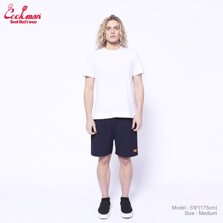 COOKMAN Chef Short Pants – Lightweight Black, Relaxed Fit, Quick