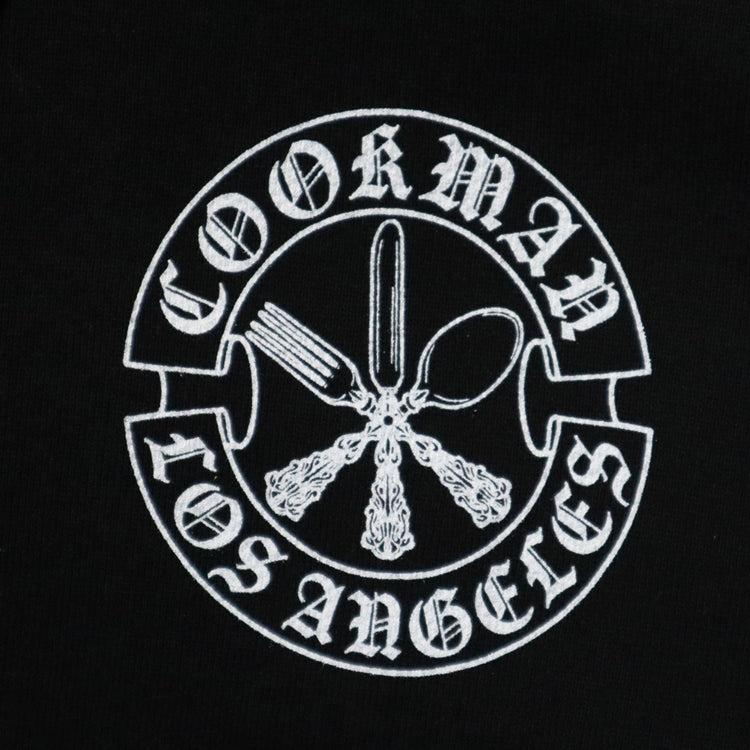 Cookman Zip-up Hoodie - Cutlery : Black