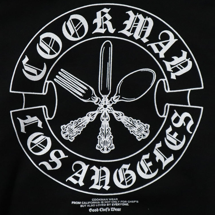 Cookman Zip-up Hoodie - Cutlery : Black