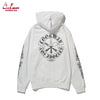 Cookman Zip-up Hoodie - Cutlery : White