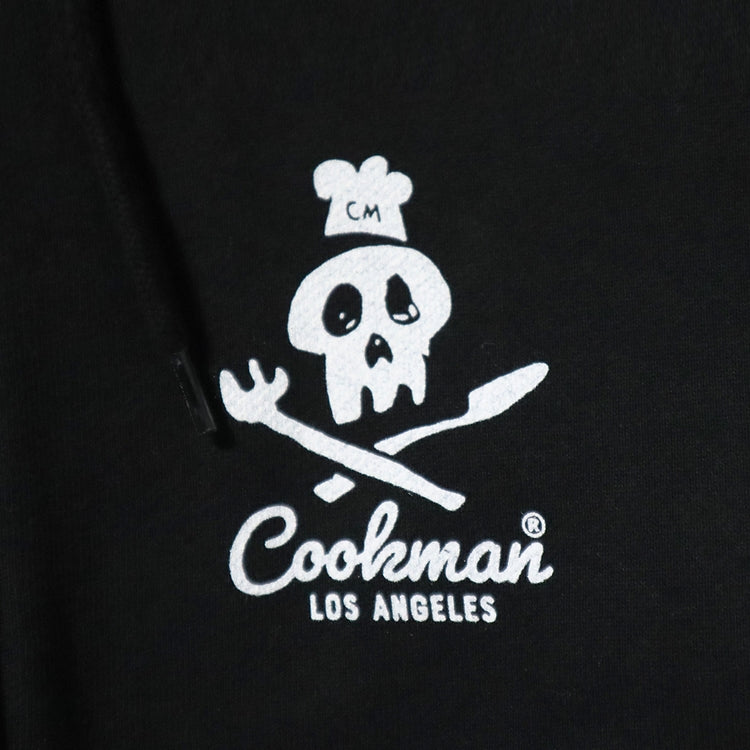 Cookman Zip-up Hoodie - Skull : Black