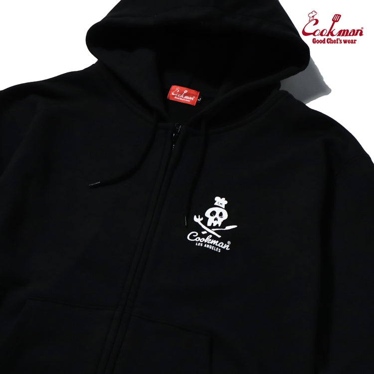 Cookman Zip-up Hoodie - Skull : Black