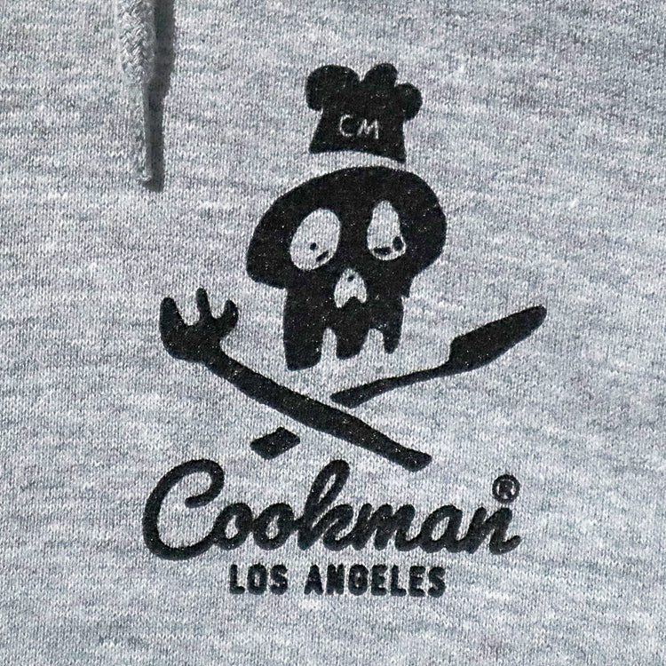 Cookman Zip-up Hoodie - Skull : Gray
