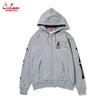 Cookman Zip-up Hoodie - Skull : Gray