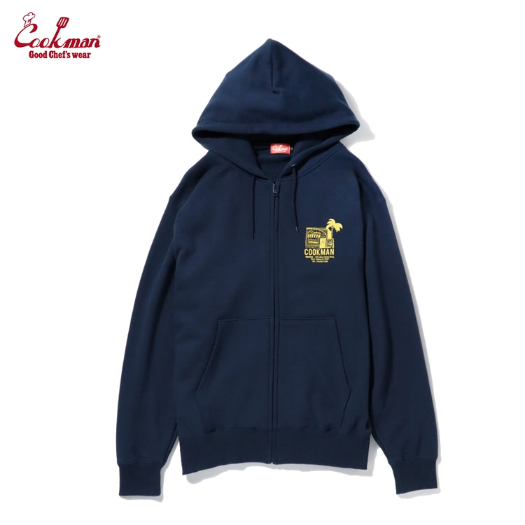 Cookman Zip-up Hoodie - TM paint Abbot Kinney : Navy