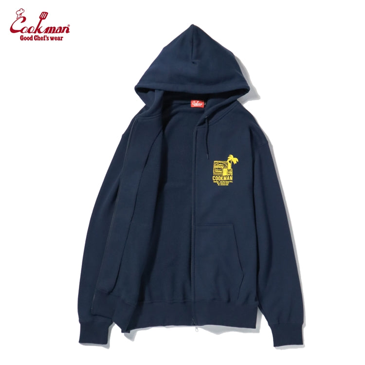 Cookman Zip-up Hoodie - TM paint Abbot Kinney : Navy
