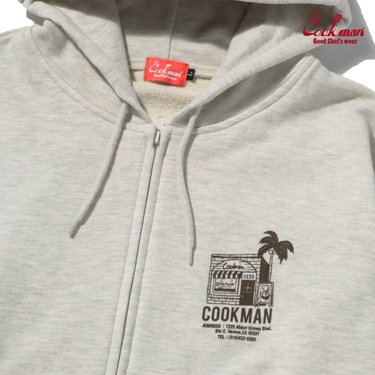 Cookman Zip-up Hoodie - TM paint Abbot Kinney : Off White