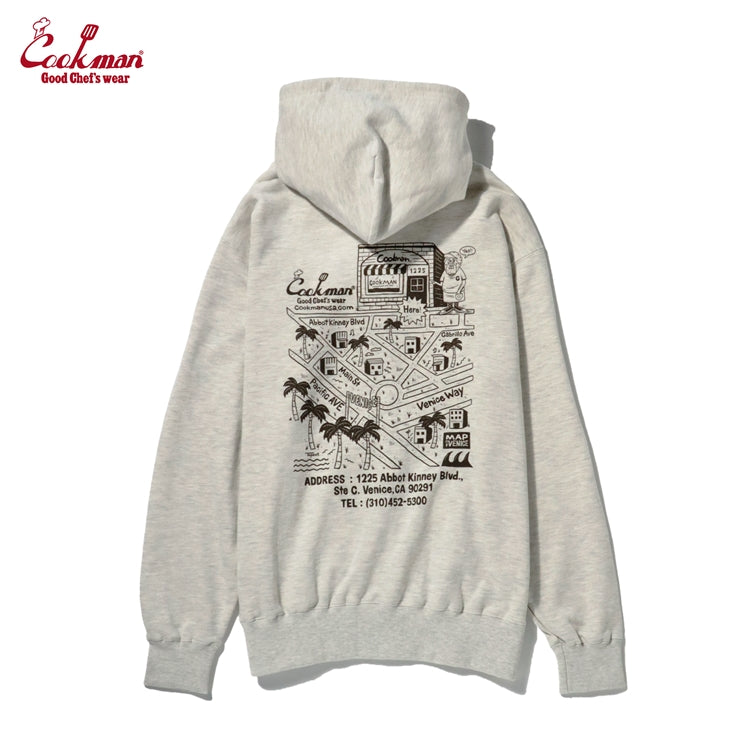 Cookman Zip-up Hoodie - TM paint Abbot Kinney : Off White