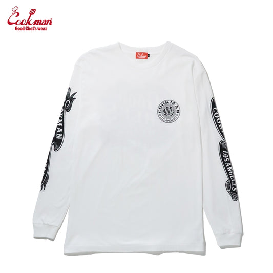 Cookman Long Sleeve Tees - Chocolate Package : White