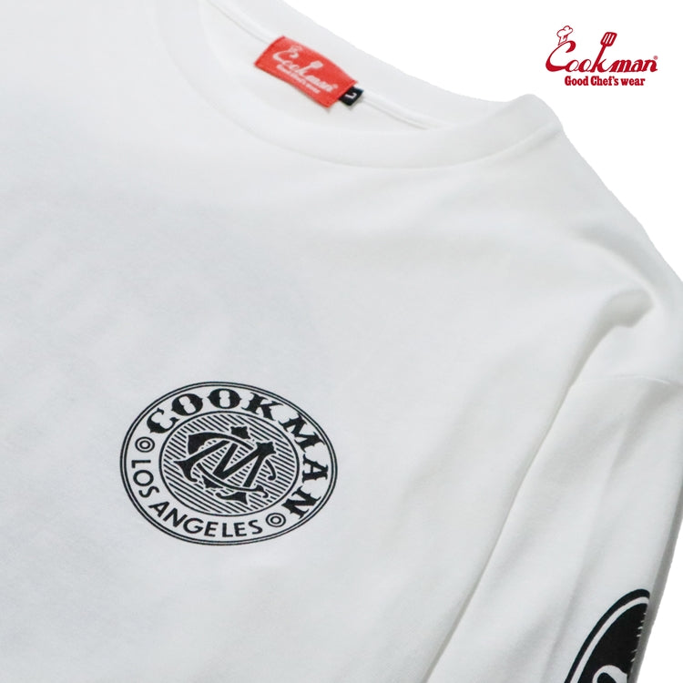 Cookman Long Sleeve Tees - Chocolate Package : White
