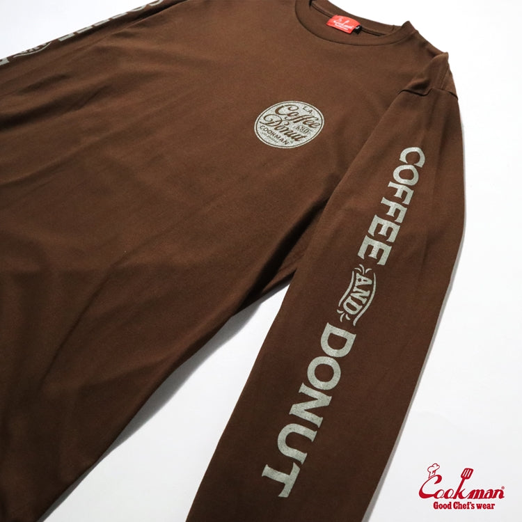 Cookman Long Sleeve Tees - Coffee & Donut : Dark Brown