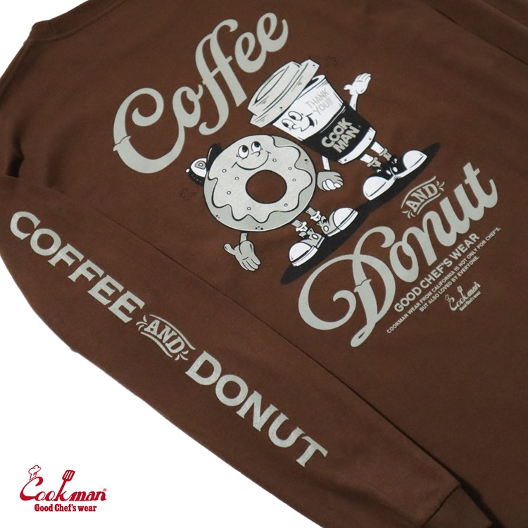 Cookman Long Sleeve Tees - Coffee & Donut : Dark Brown