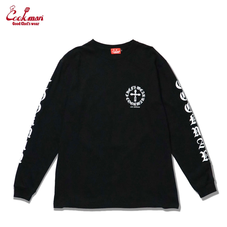 Cookman Long Sleeve Tees - Wine Opener : Black