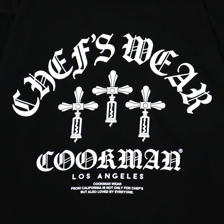 Cookman Long Sleeve Tees - Wine Opener : Black