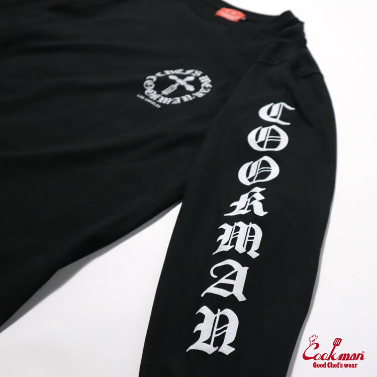 Cookman Long Sleeve Tees - Wine Opener : Black