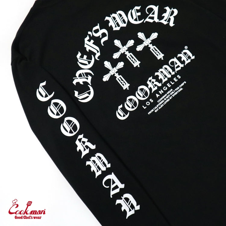 Cookman Long Sleeve Tees - Wine Opener : Black