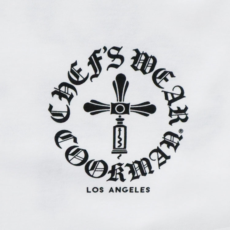 Cookman Long Sleeve Tees - Wine Opener : White