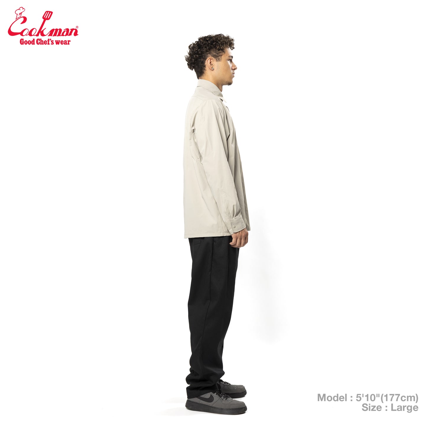 Cookman Work Shirts Long Sleeve - Beige