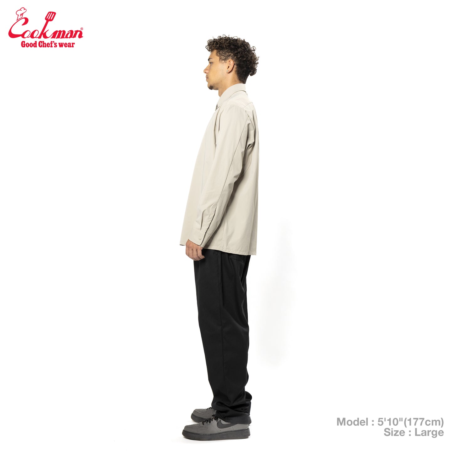 Cookman Work Shirts Long Sleeve - Beige