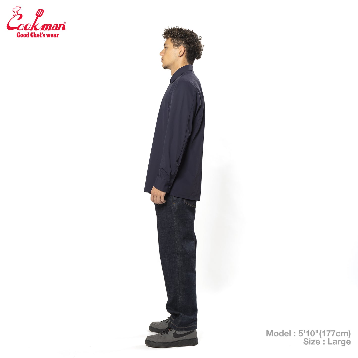 Cookman Work Shirts Long Sleeve - Navy