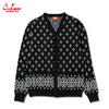 Cookman Knitted Cardigan - Bandanna Cross : Black