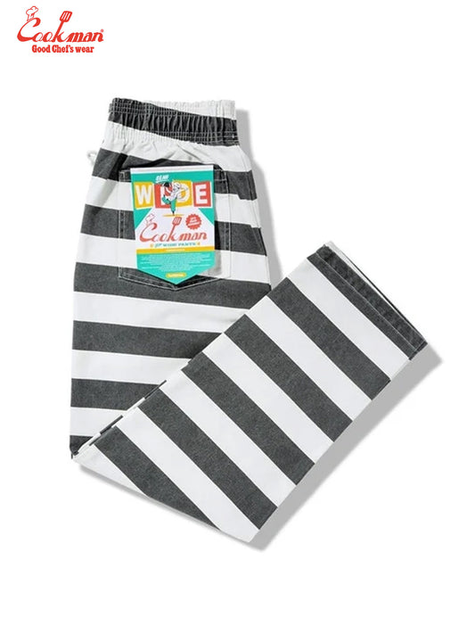 Chef Pants Semiwide -  Washed Duck Canvas Border