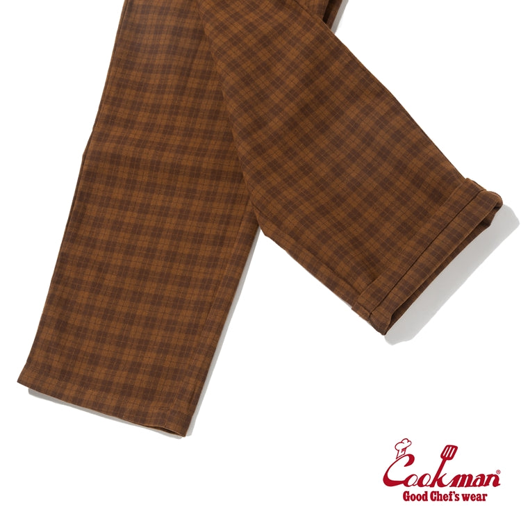 Cookman Chef Pants Semiwide -  Light Tweed : Scottish Tartan Brown