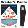 Cookman Waiter's Pants (stretch) - Corduroy : Black
