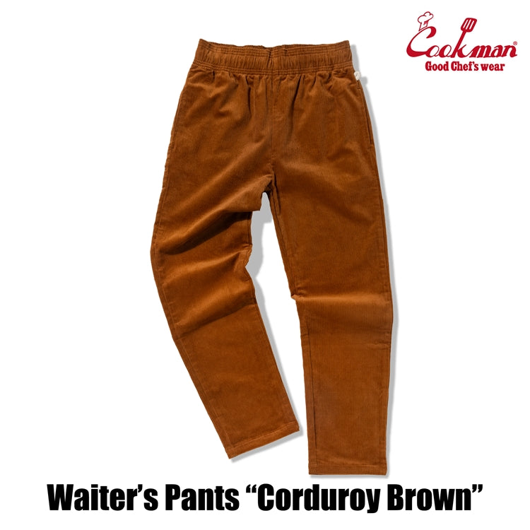 Cookman Waiter's Pants (stretch) - Corduroy : Brown