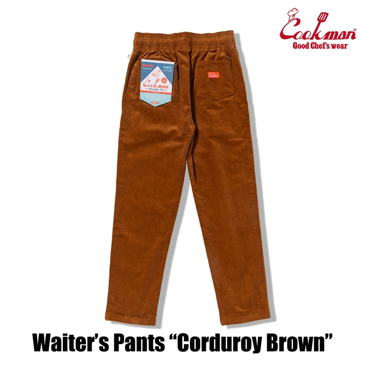 Cookman Waiter's Pants (stretch) - Corduroy : Brown