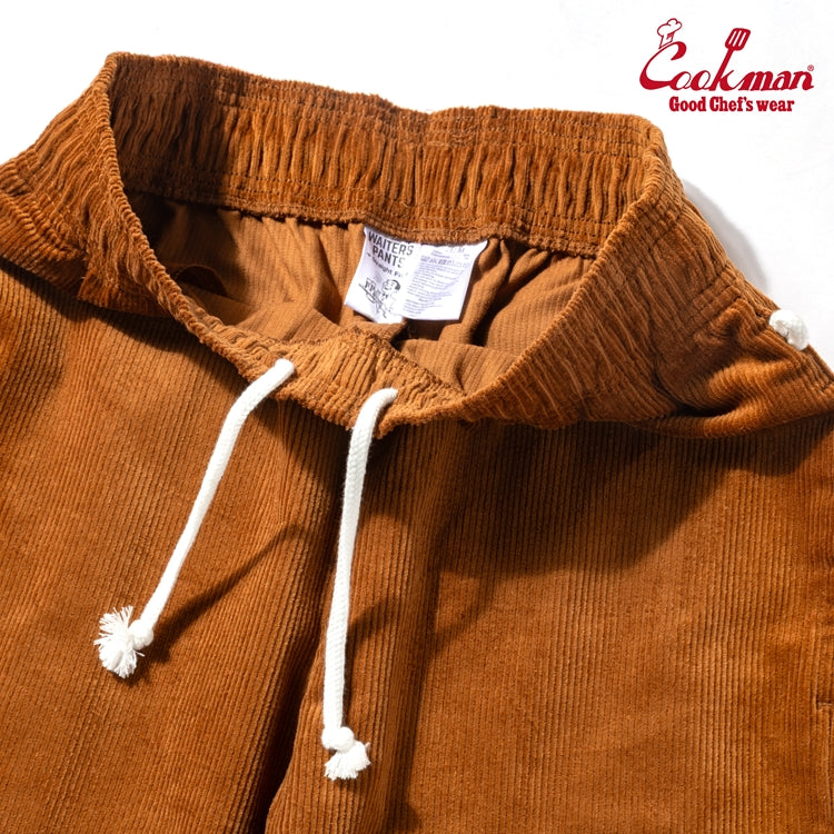 Cookman Waiter's Pants (stretch) - Corduroy : Brown