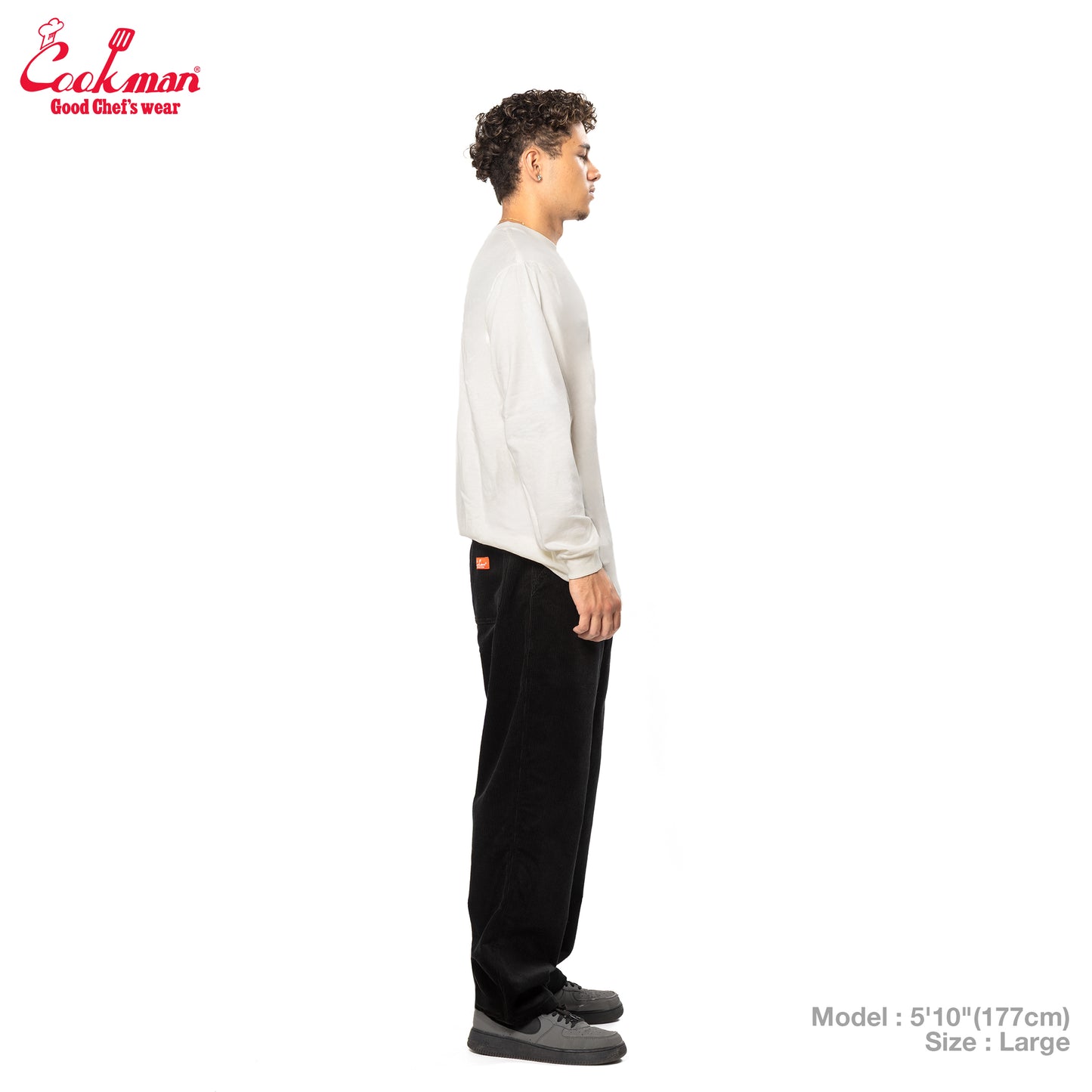 Cookman Carpenter's Pants : Corduroy - Black