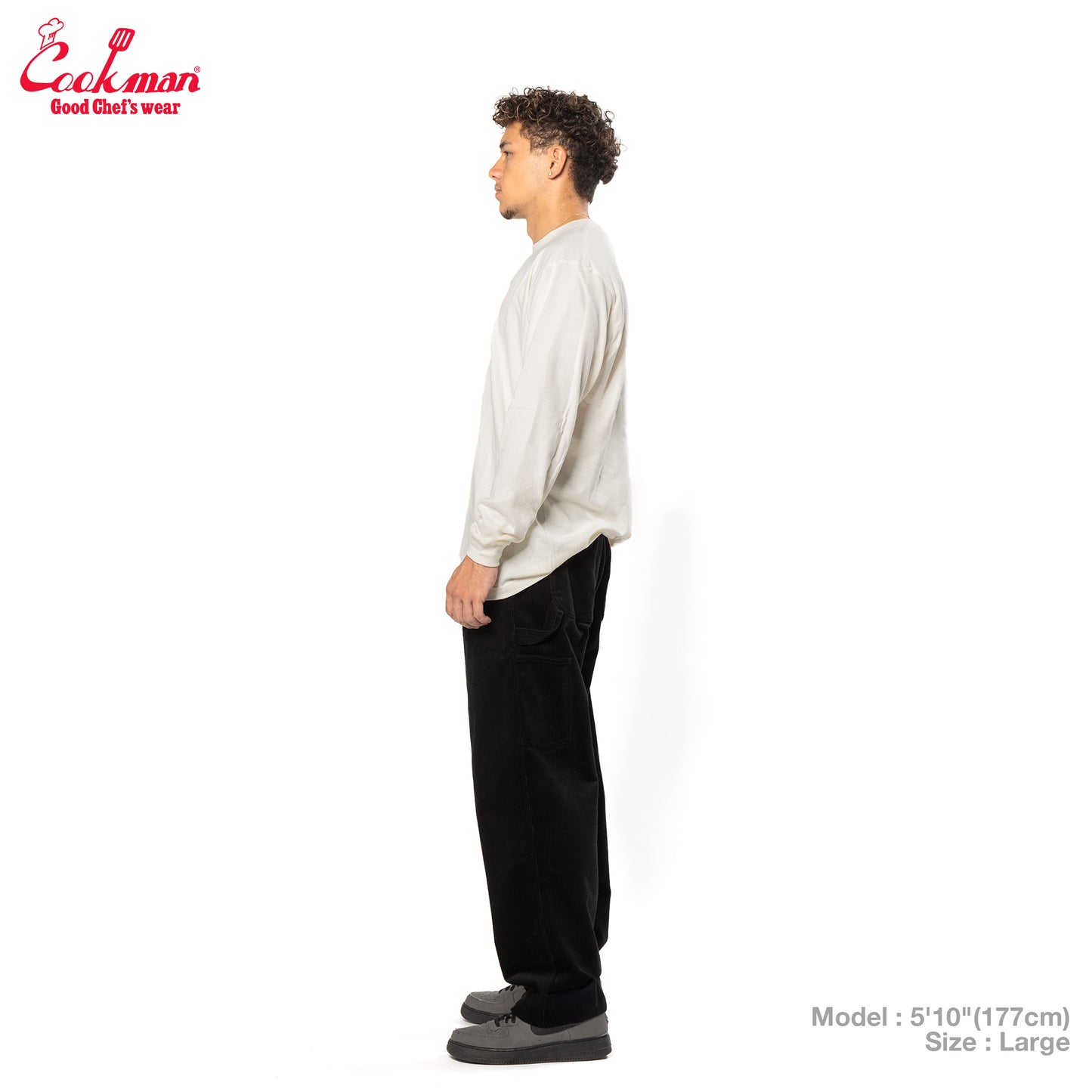 Cookman Carpenter's Pants : Corduroy - Black