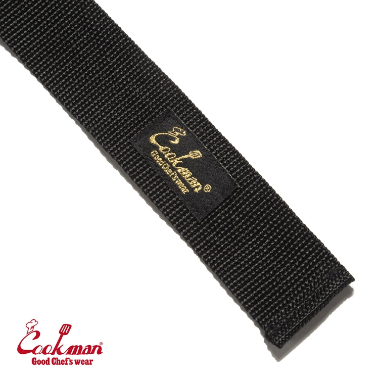 Cookman Chef Pants Semiwide - Black Belt Corduroy : Black