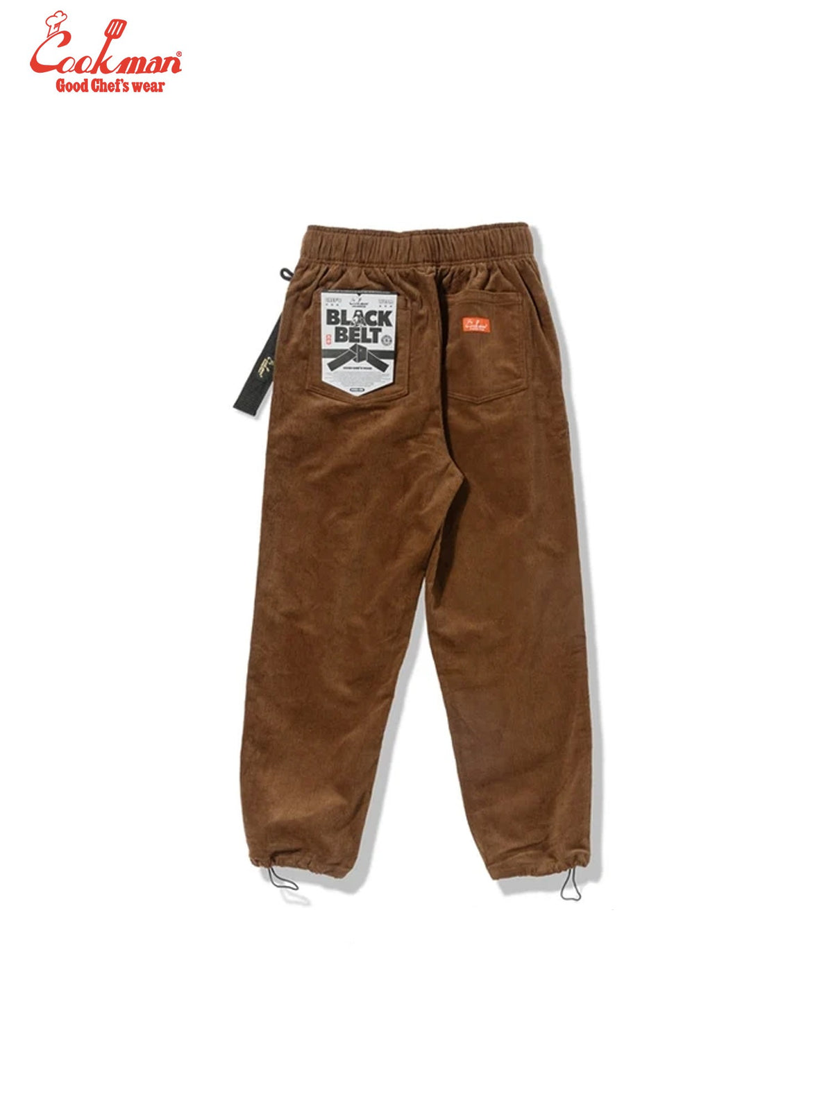 Chef Pants Semiwide - Black Belt Corduroy : Dark Brown