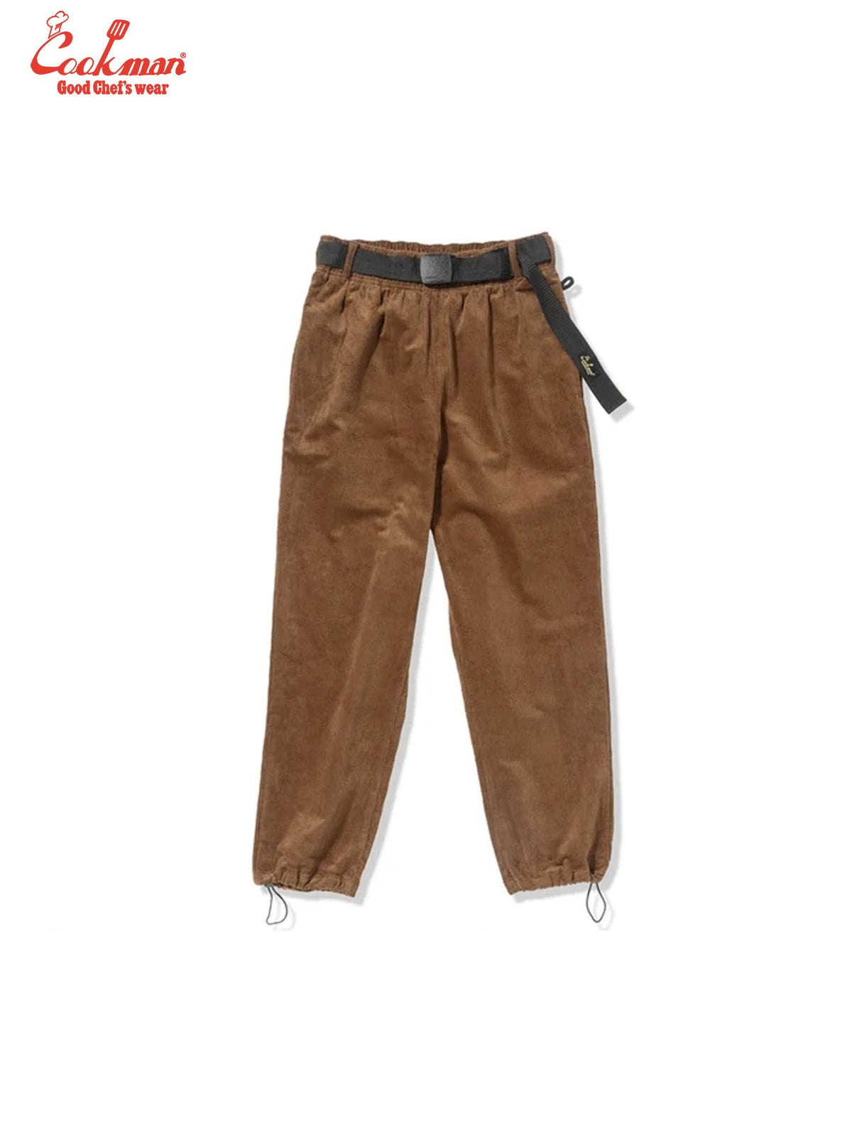 Chef Pants Semiwide - Black Belt Corduroy : Dark Brown