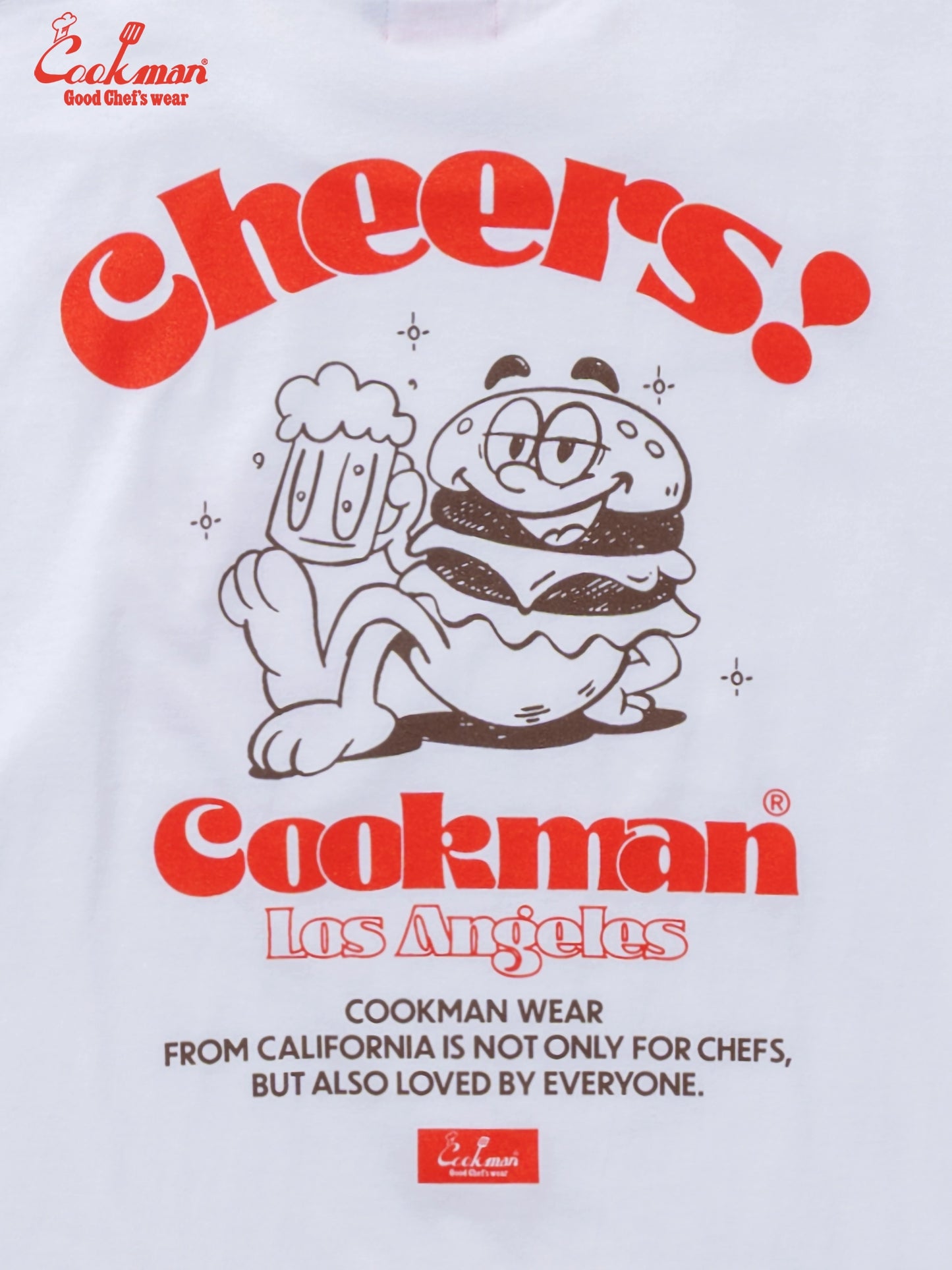 Tees - Cheers Burger : White