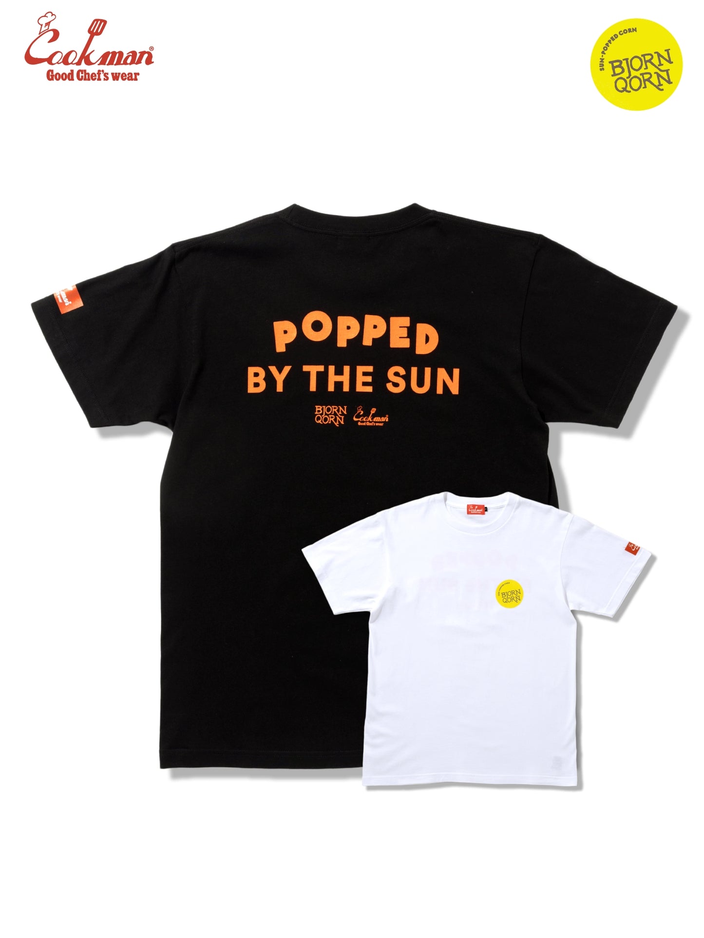 Tees - BjornQorn Popped by The Sun : Black