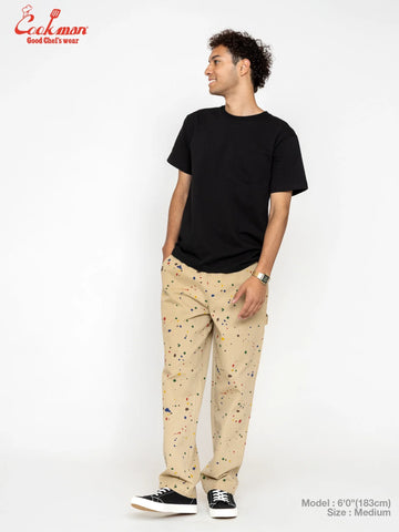 Carpenter's Pants : Washed duck canvas -  Sauce Splash