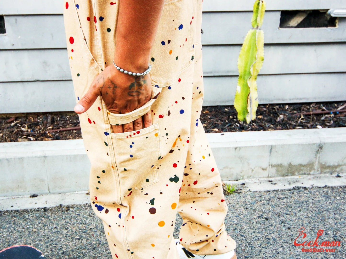 Carpenter's Pants : Washed duck canvas -  Sauce Splash