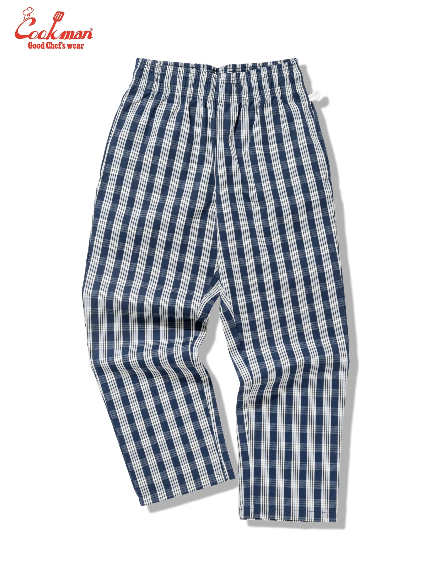 Chef Pants Semiwide -  PALAKA Check : Navy