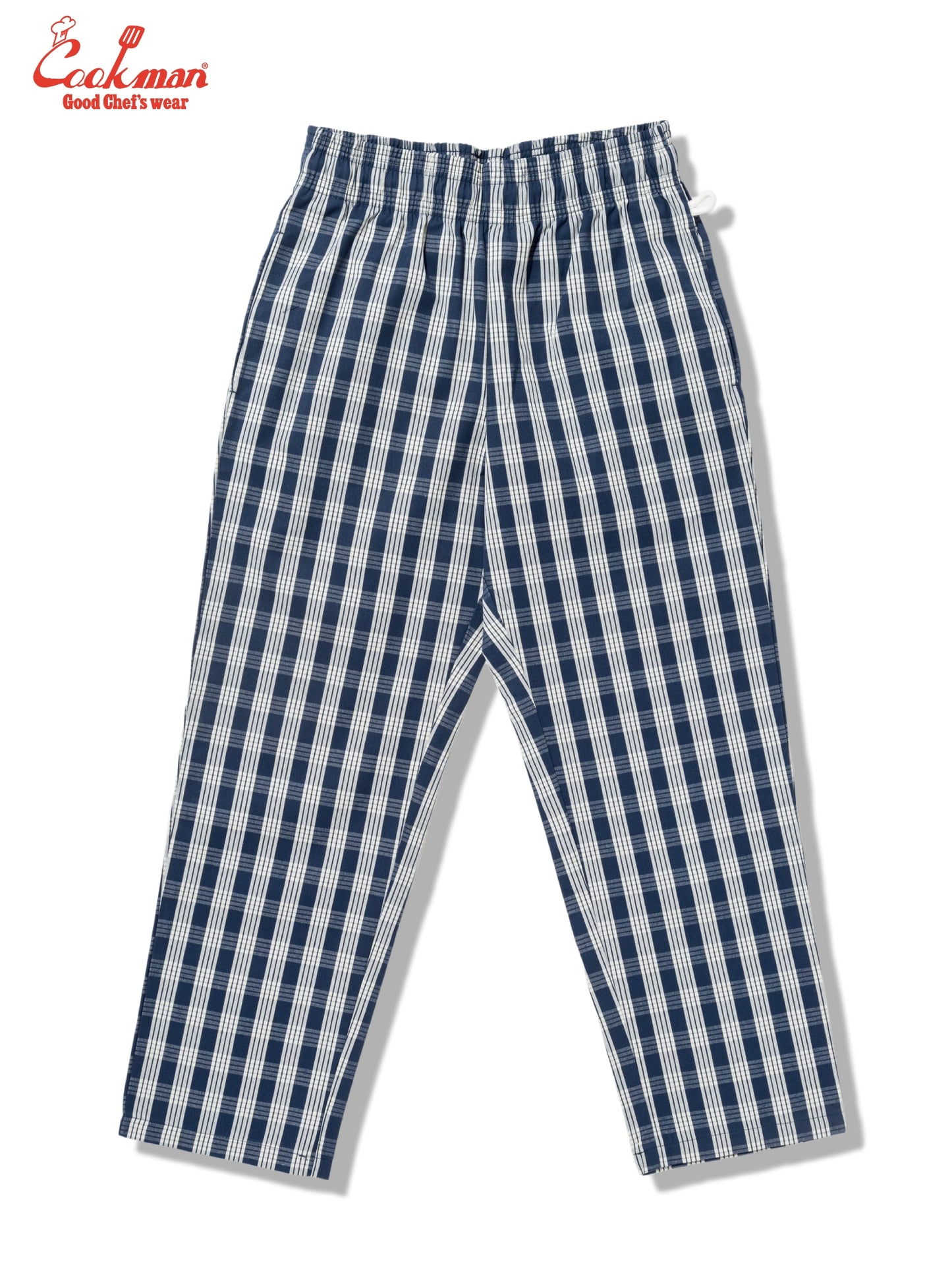 Chef Pants Semiwide -  PALAKA Check : Navy