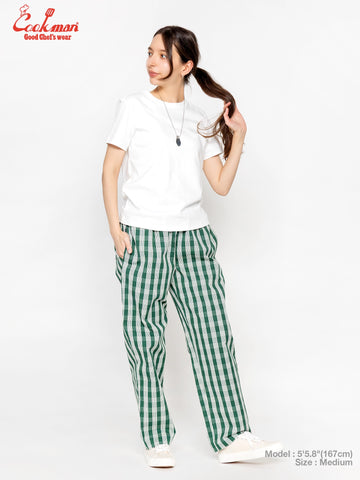 Chef Pants Semiwide -  PALAKA Check : Green